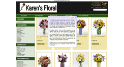 Desktop Screenshot of karensfloralllc.com